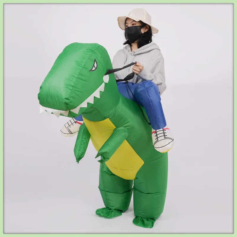 Costume de dinosaure Iatable, tenue de cavalier pour enfants, vêtements de spectacle d'halloween de marionnette, tenue d'extérieur pour enfants décalées