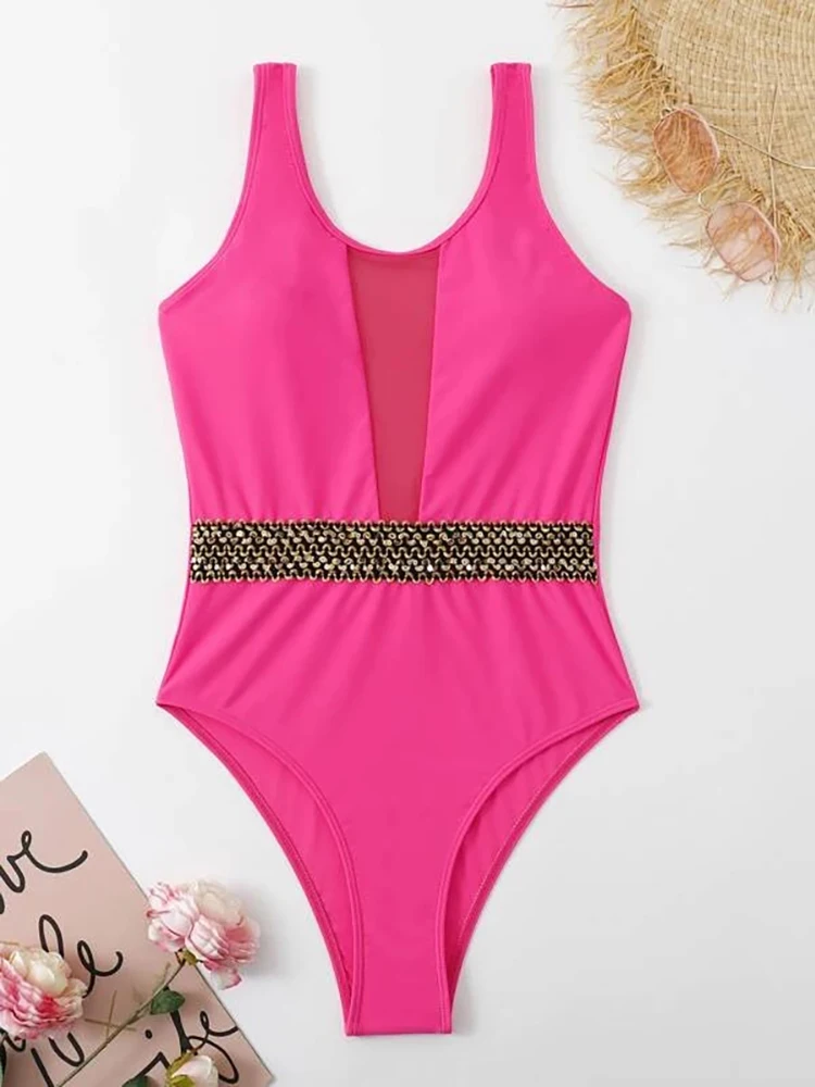 Uma peça maiô mulher 2023 sexy v um ombro banho feminino monokini natação para as mulheres maiô bodysuit beach wear