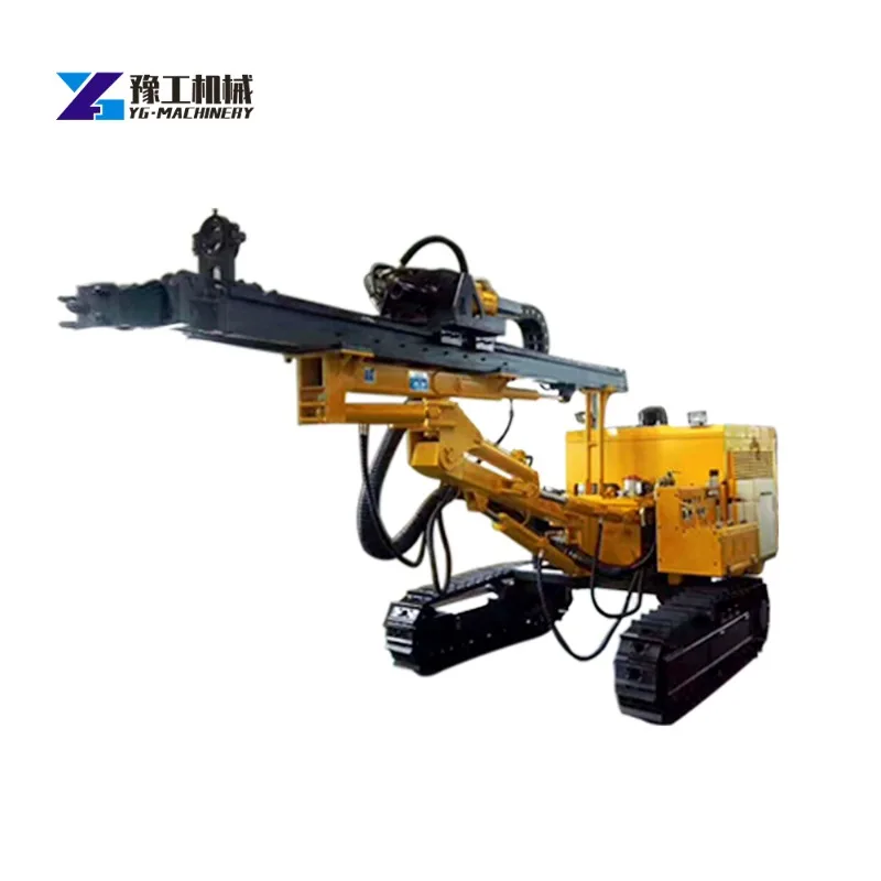 Integrated down-the-hole drill rig Crawler Portable Diesel Core Drill Machine For Rock Blasting Construction