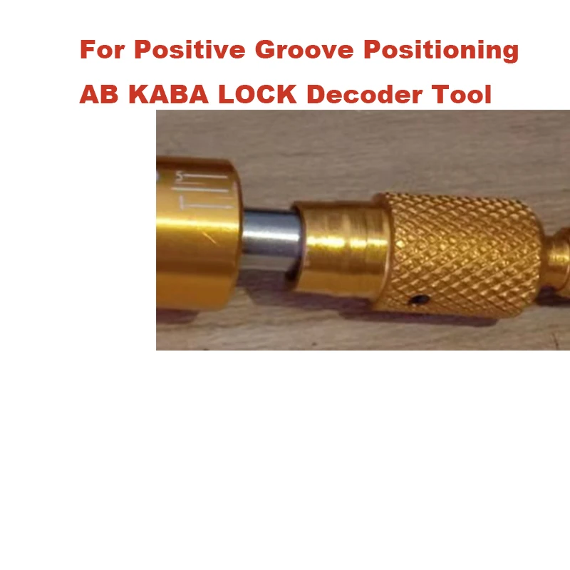 New Arrival Gold KABA Positive Groove AB KABA Positioning Decoder Tool Locksmith Tool