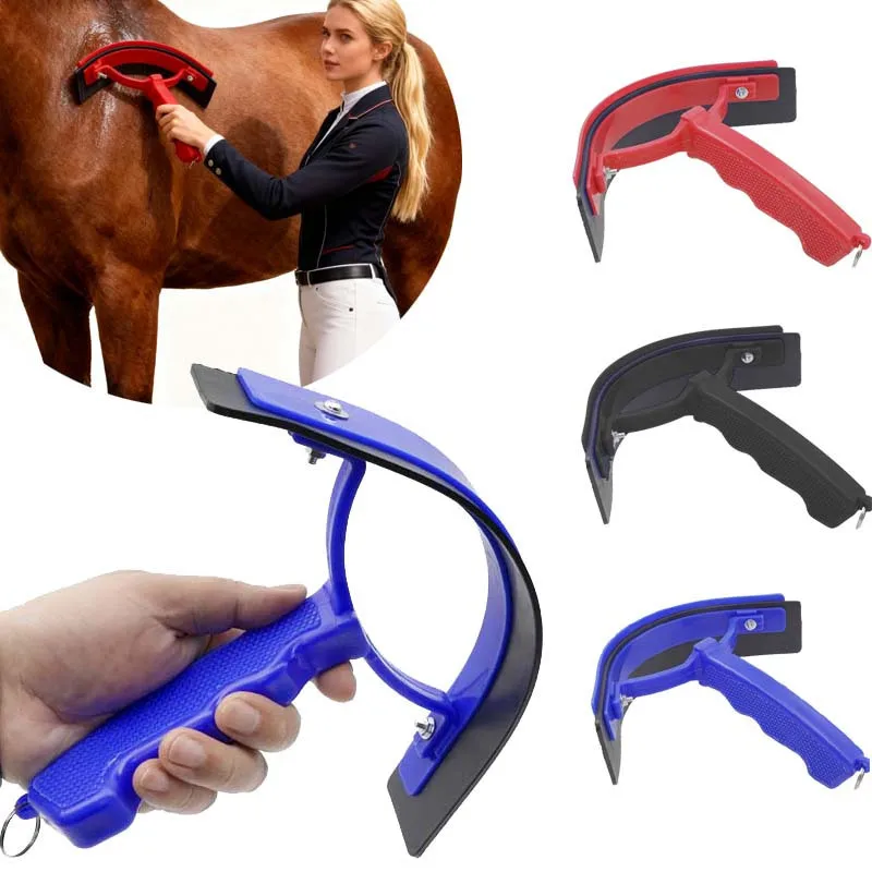 raspador-de-suor-para-cavalos-com-lamina-de-borracha-de-dupla-face-e-cabo-com-empunhadura-tipo-pistola-para-cuidado-de-cavalos-e-poneis