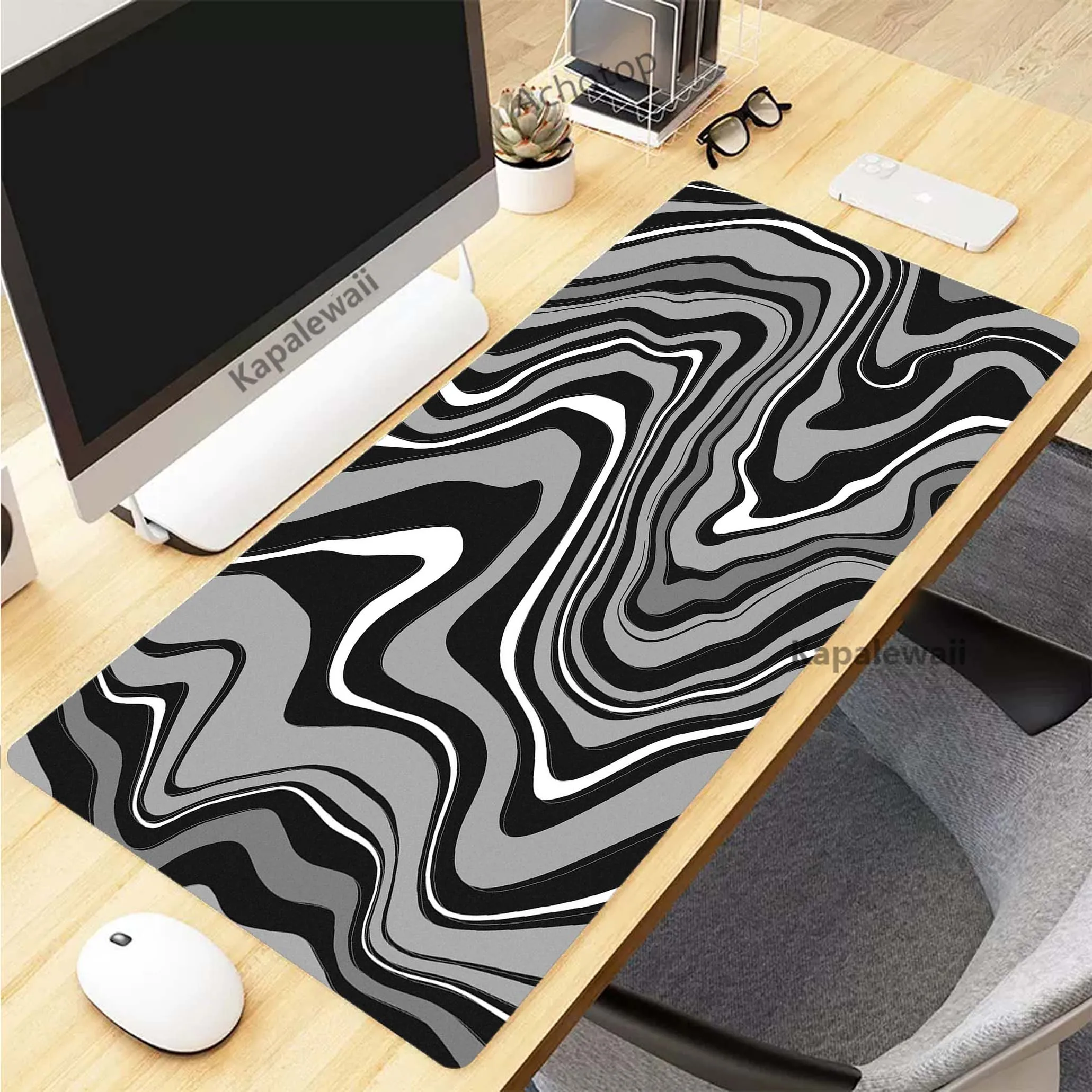 

Strata Liquid Simple Large Mousepad Game Mouse Pad Gamer Mouse Mat Gaming Accessories Keyboard Pads Speed Desk Mat 90x40cm