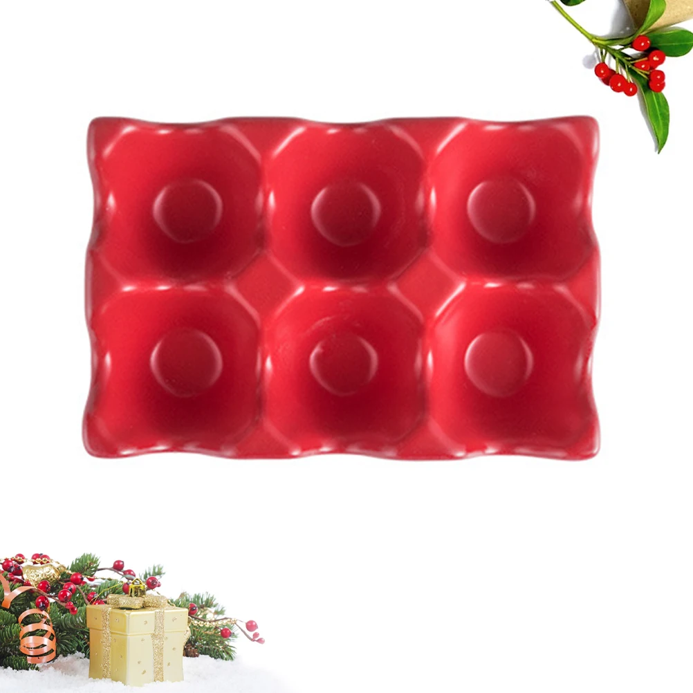

Pcs Holder 6 Grids Egg Tray Anti-Slip 6 Grids Egg Tray Refrigerator Storage Container Kitchen Home Organizer Red