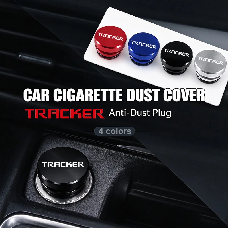 Alloy Car Cigarette Lighter Cover Protection Plug For Chevrolet Tracker Emblem Interior Button Dustproof Caps Accessories