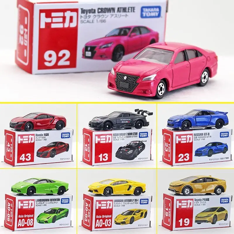 

TAKARA TOMY Alloy Car Models Red - White Box Series Lamborghini Mercedes Police Cars Exquisite Desktop Toy Decorations Boy Gifts