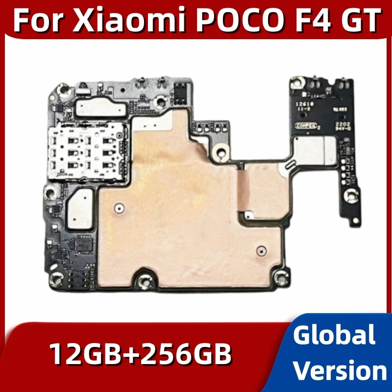 Mainboard for Xiaomi Mi Poco F4 GT, Unlocked Motherboard PCB Module, 256GB, Global Version Main Circuits Board