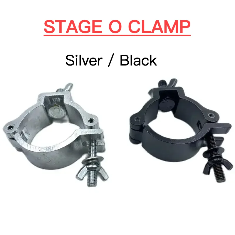 2Pcs O Clamp For Stage Lighting 28-35mm 46-51mm Aluminum Truss Hooks Para Luces Mobile DJ Light Clamps For Beam Moving Head LED