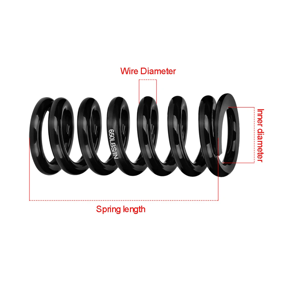 1pc Bicycle Rear Shock Absorber Spring Substitute 30 MM Inside Diameter 350-650 LBS Cycling Mountain Road Bike Accessories