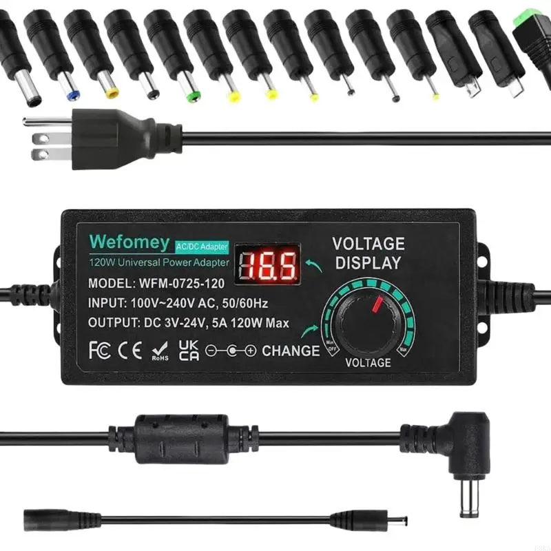 Universals 100V-240V Power Adapter Converter Adjustable Power Supply Adapter