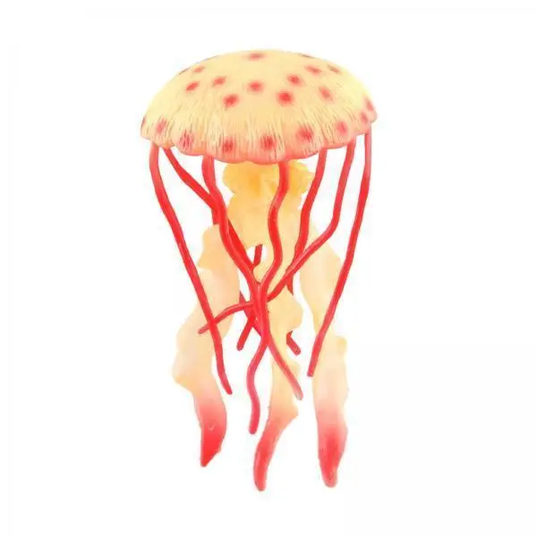 Simulated Jellyfish PVC Soft Marine Animal Model Educational Toy for Kids Learning Realistic Sea Life Classroom Props