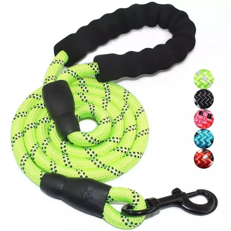 

Durable Nylon Dog Leash Reflective Pet Leashes for Big Small Medium Dog, Chew-Proof High-Strength
