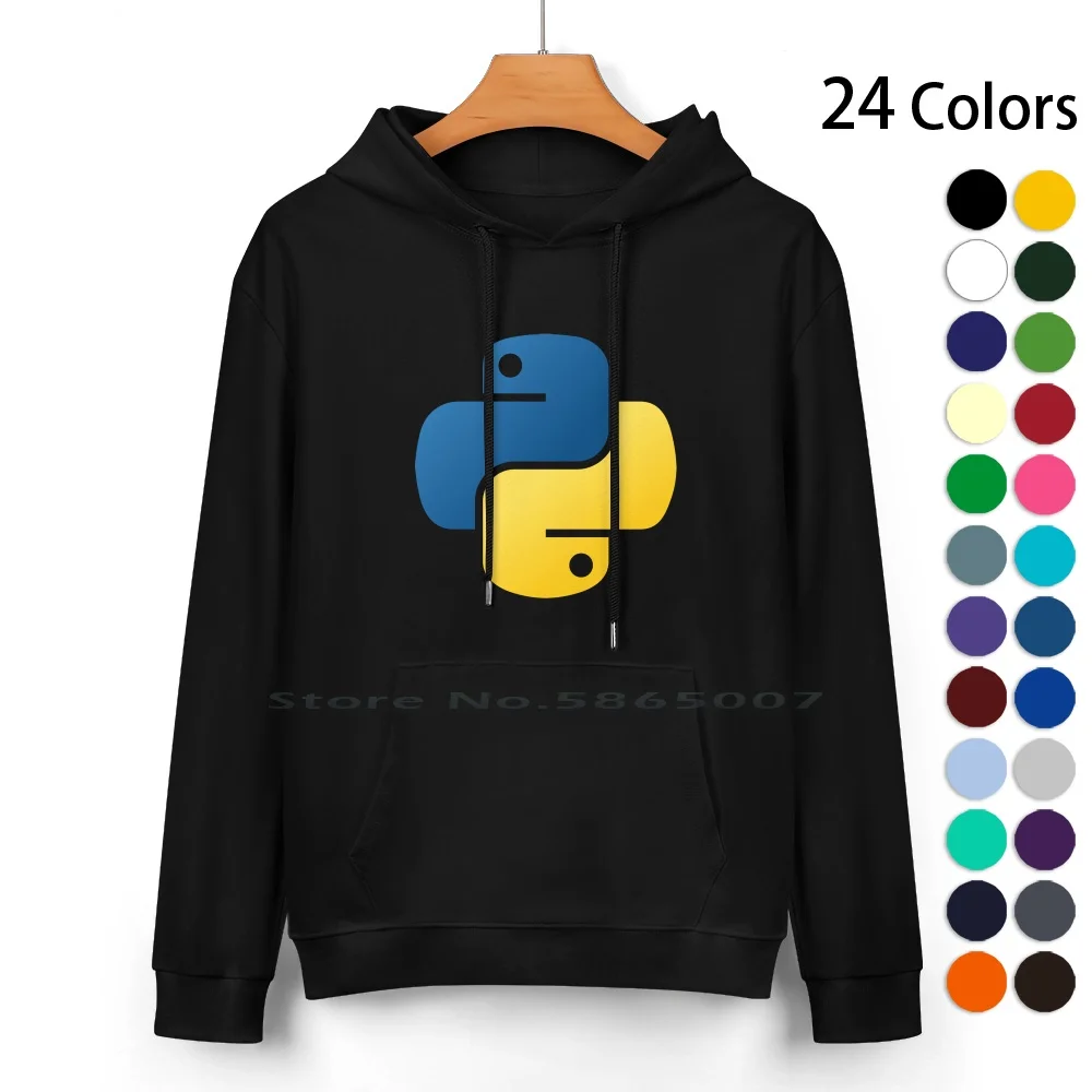 

Python Programming Pure Cotton Hoodie Sweater 24 Colors Python Programmer Python Language Logo Python Developer Python Logo