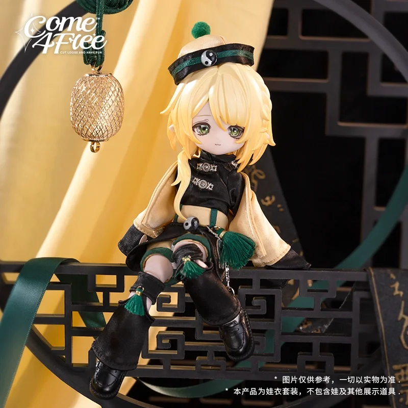 

COME4FREE BJD Doll Clothes Chinese Style Series Free And Unfettered Outfit Set OB11 Compatible Doll Accessories