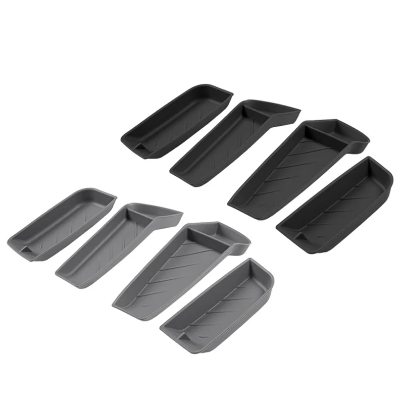 

For Tesla Model S Door Side Storage Box Car Door Handle Umbrella Tray Organizer Waterproof Silicone Pad Grey Replacement-A65M