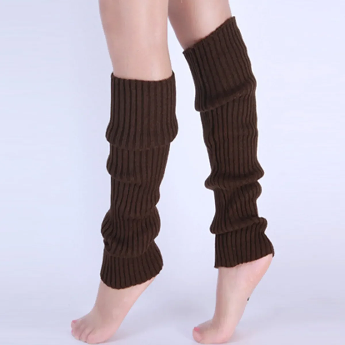 Classic Knit Leg Warmers Rib-Knit Knee-High Leg Warmer Socks Women\'s Stockings Knitted knee high socks for comfort