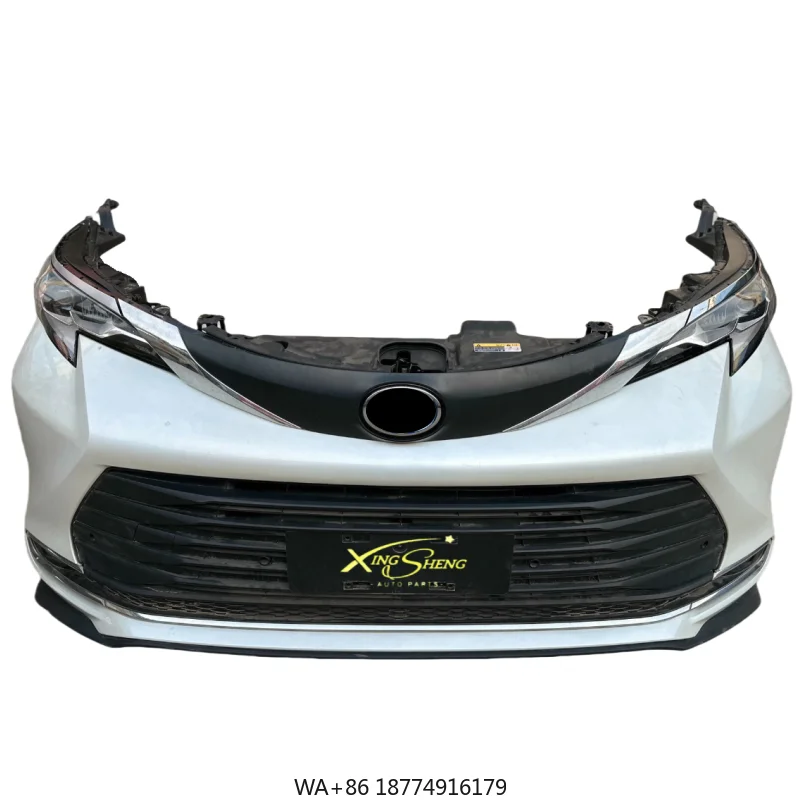 

Used Front Bumper Grille Radiator Headlights Louvre-Style Side Panels for for Sienna