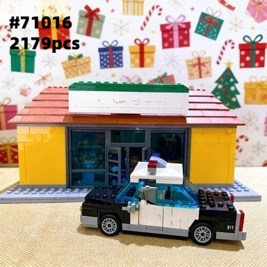 

Анимированный конструктор-супермаркет 71016, совместимый с деталями Lego, идеально подходит для рождественских подарков, 2179 деталей.