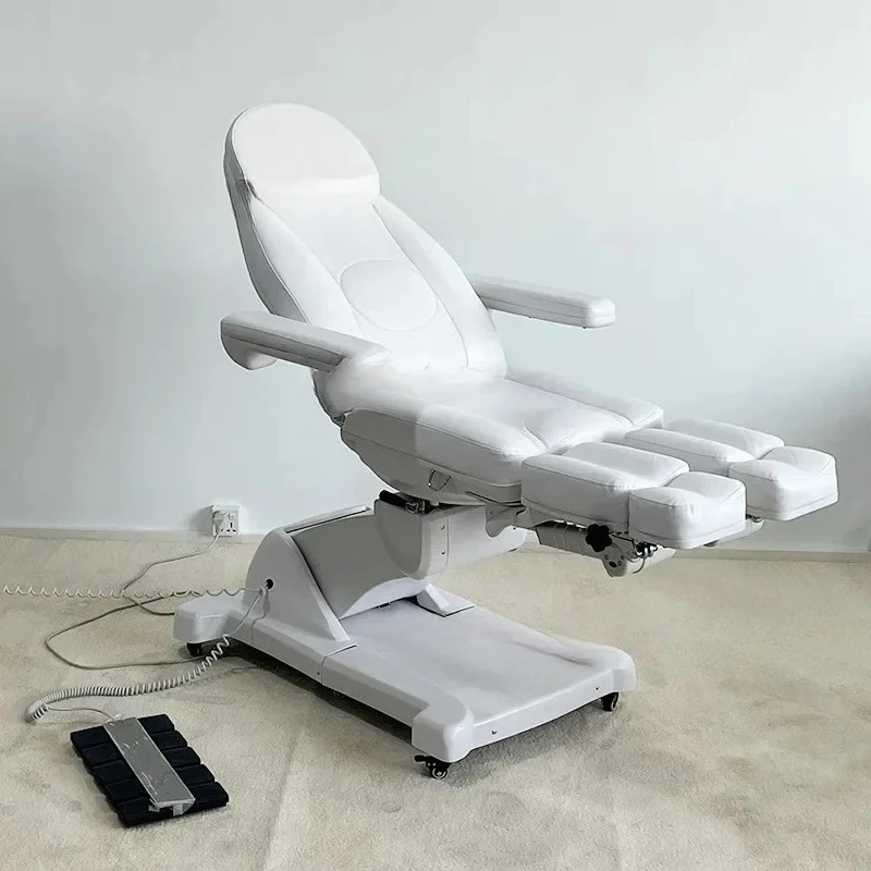 سرير تجميل كهربائي، صالون تجميل، تجميل طبي، فحص المرضى الخارجين، كرسي باديكير قابل للدوران