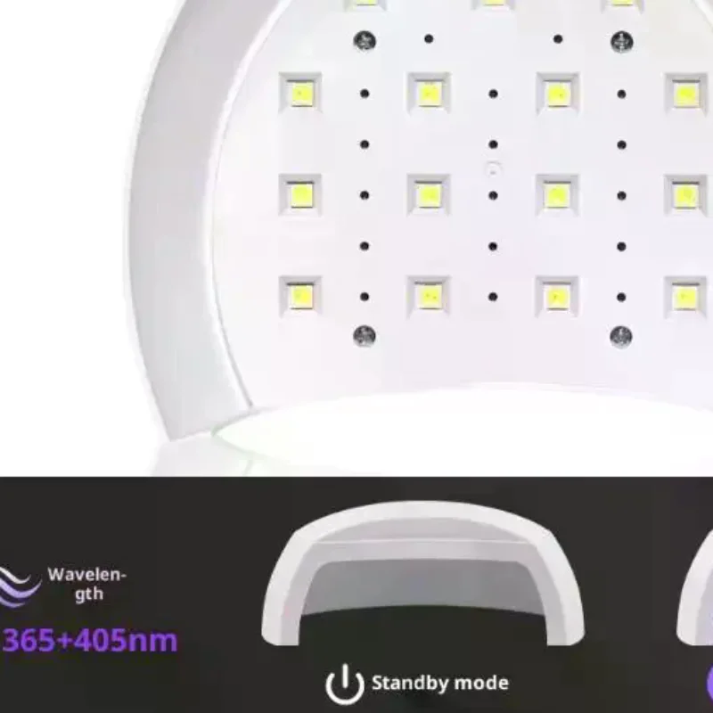 60 واط آلة مجفف الأظافر الصغيرة المحمولة LED الأشعة فوق البنفسجية مانيكير مصباح مسمار مصباح مع 2 وسائط توقيت لتجفيف الورنيش البولندية مع كابل يو اس بي