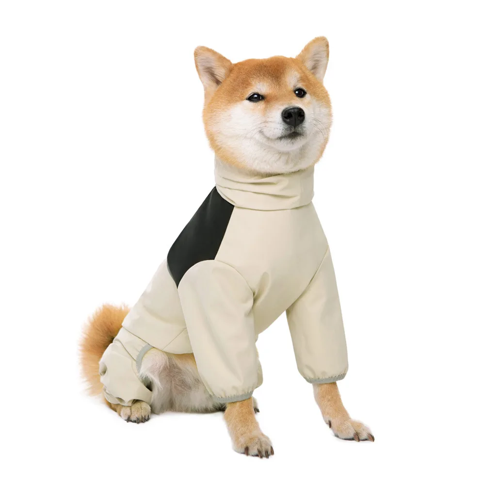Cross-Border Labrador Golden Retriever Shiba Inu Four-Legged Waterproof Pet Dog Jacket for Medium and Large Dogs