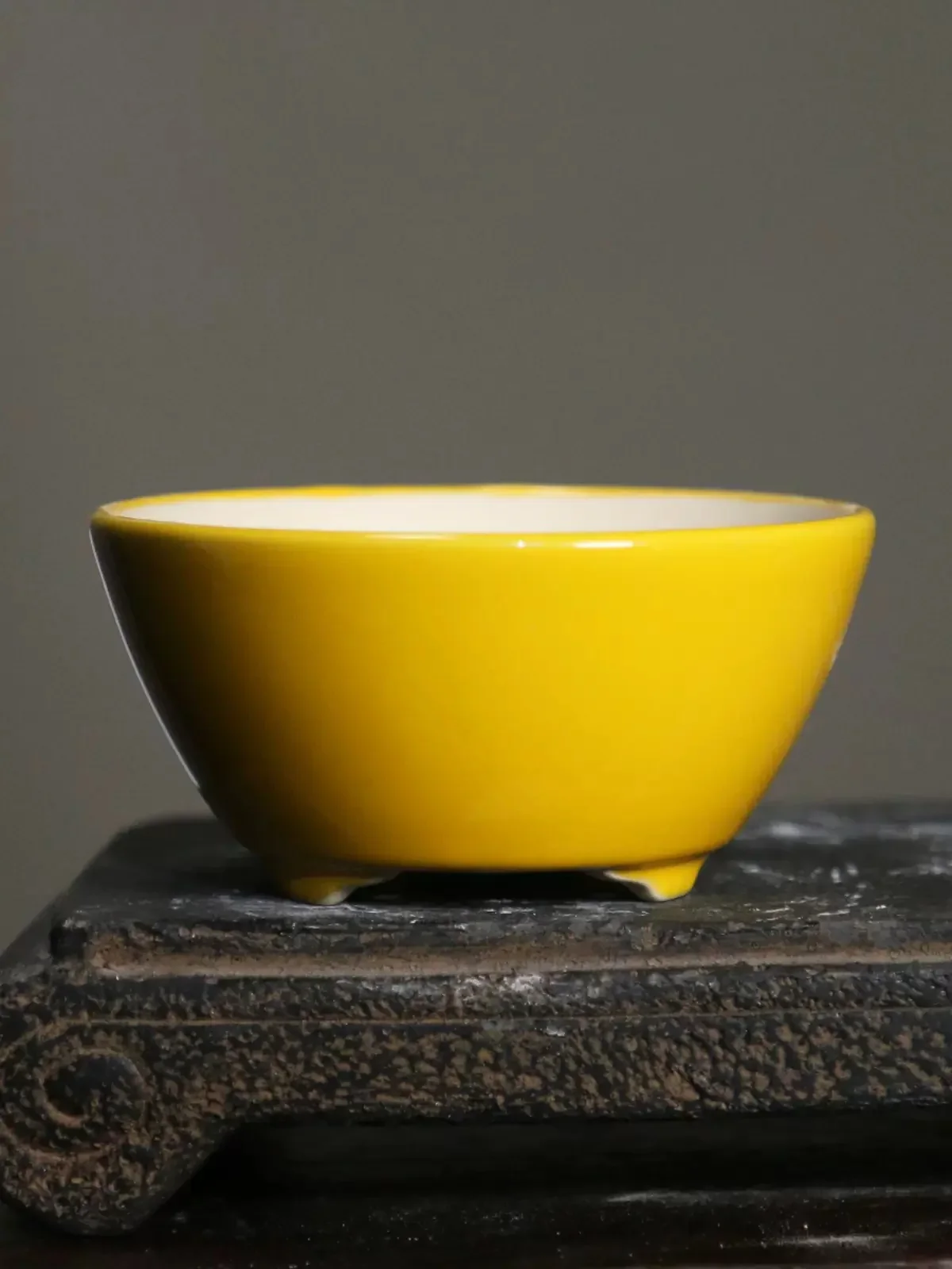 Porcelain Colorful Round Bonsai Pot,Small Vase,Dormitory Cubicles, Desk Table, Garden Decoration