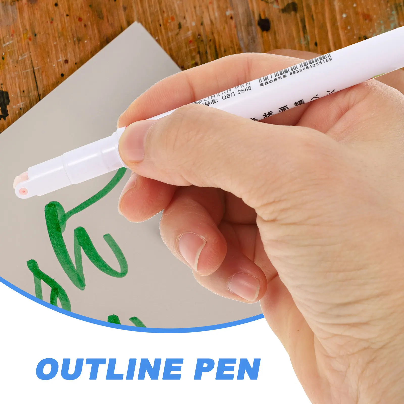 6 stylos à bille, marqueurs de dessin multifonctionnels pour la maison, stylo à pointe fine pour peinture, accessoires pour scrapbooking, matériel d'art professionnel.