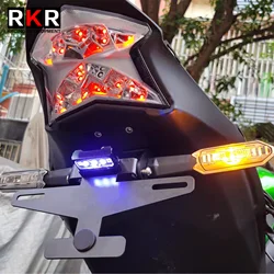 for KAWASAKI Z900 Z 900 2017-2024 Motorcycle Rear License Plate Holder Folding Mount Bracket with LED Indicator Accessories