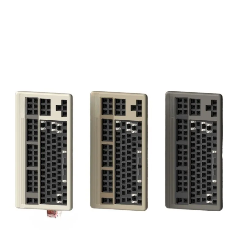 Single kit three-mode hot-swappable CNC aluminum alloy powder spraying 2.4G Bluetooth wireless