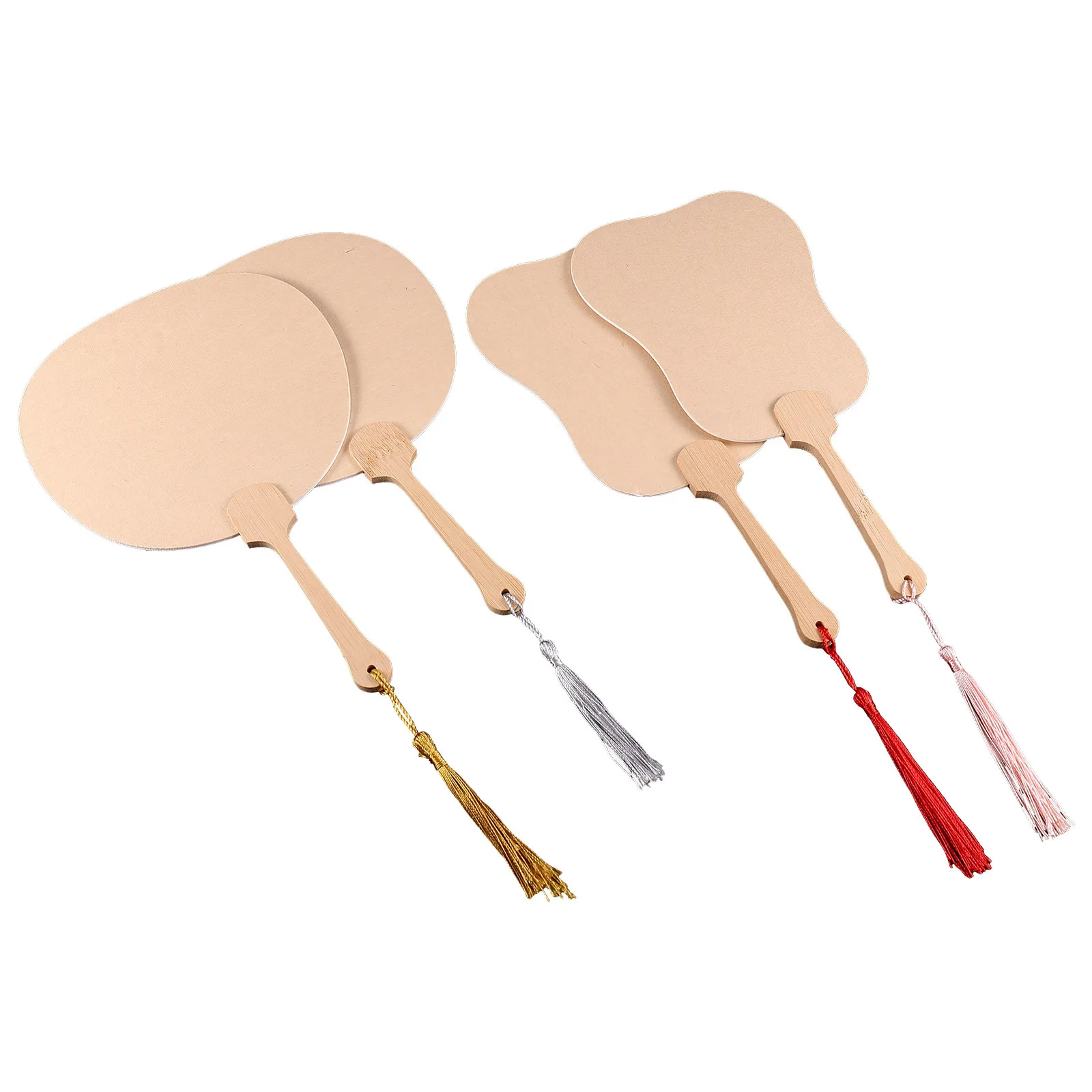 4 قطعة مراوح صغيرة فارغة الكتابة على الجدران مراوح اليد دهان داي مجموعات الحرفية للأطفال الكبار مشاريع فنية حفل زفاف تفضل مروحة الزخرفية