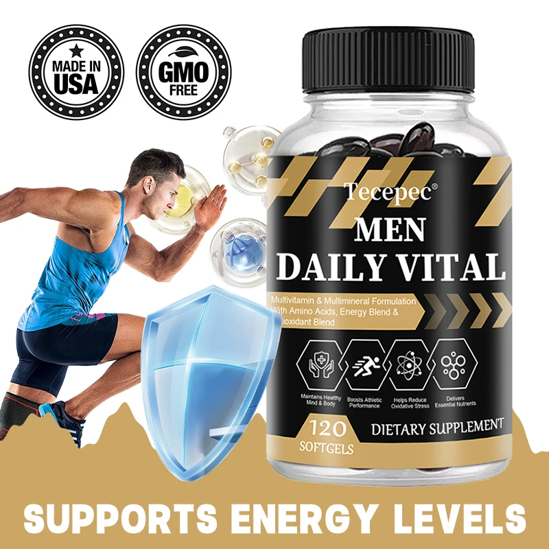 Men\'s Daily Fitness Advanced Formula with Vitamins, Minerals, Sports Blend, Energy and Antioxidant Blend, Nutritional Supplement