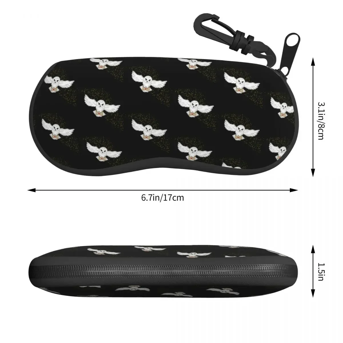 Owl Flight Tote Bag Shell Eyeglasses Case Women Men Cute Magic Glasses Case Sunglasses Box Pouch