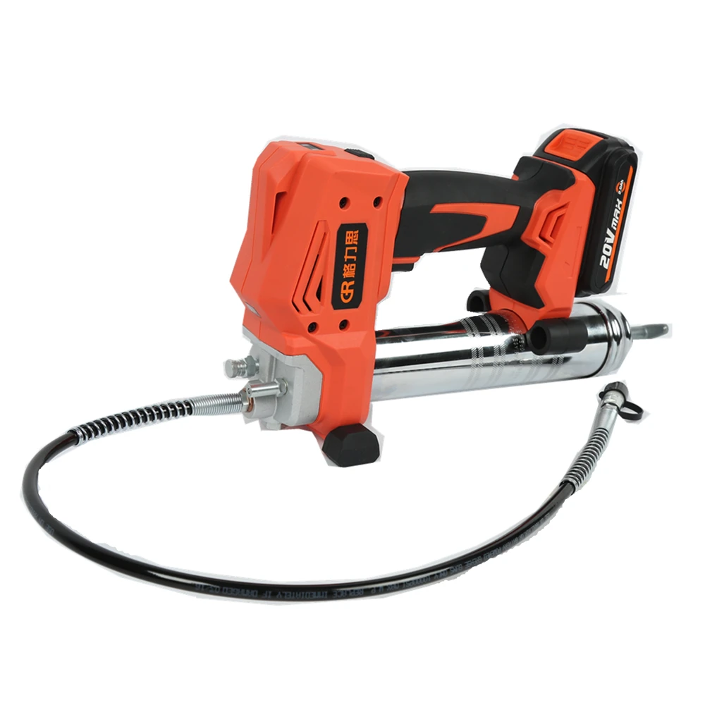 20V Electric 500cc Li-ion Cordless Grease Gun 2.0Ah Battery 10000psi Max Pressure With 2-speed