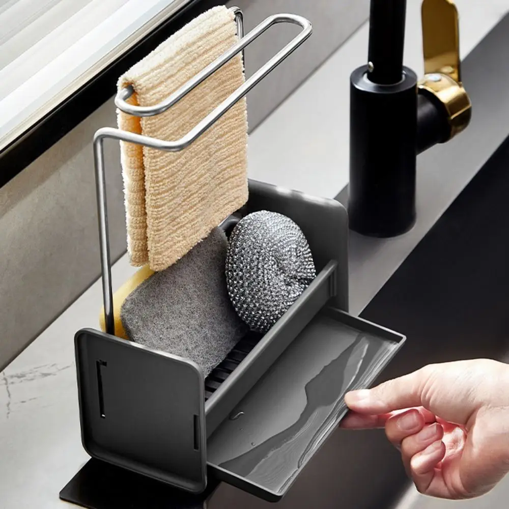 

Новая пластиковая сливная стойка для кухонной раковины, прочная многофункциональная полка для раковины, устойчивая корзина с фильтром для кухни