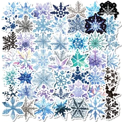 50pcs Colorful Snowflake Series Graffiti Stickers Suitable for Helmet Desktop Wall Decoration DIY Sticker Package Wholesale