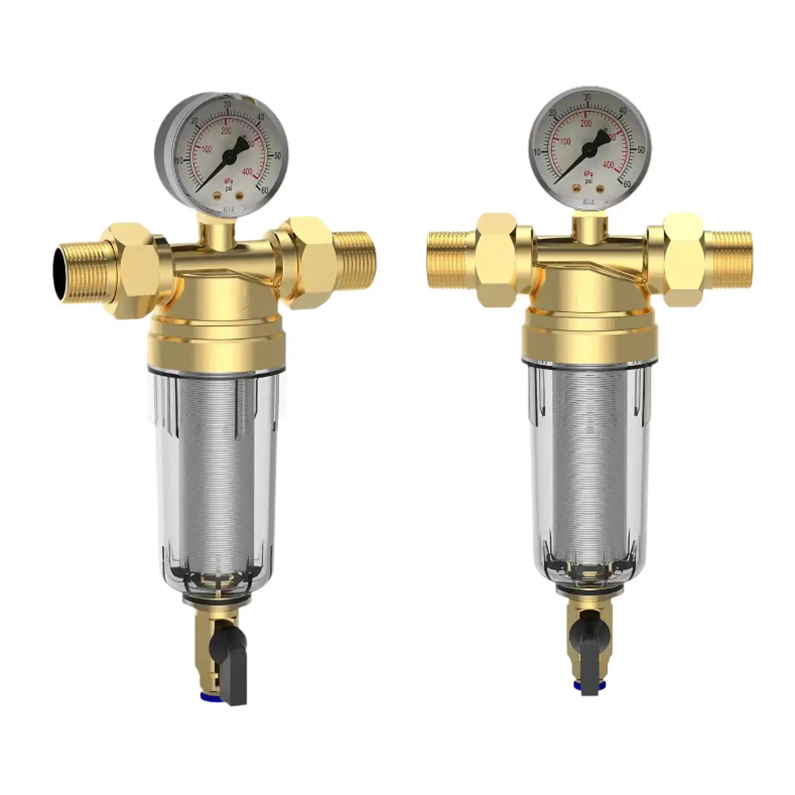 Purificador de água com filtro de retrolavagem, sistema de pré-filtração para casa inteira, purificador de água