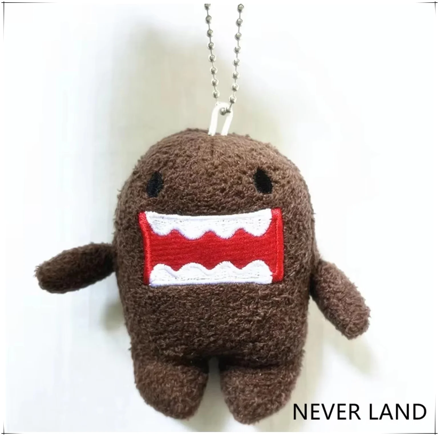 

New Cute Domo Kun Plush Keychain Chains Small Pendant Kids Stuffed Toys For Children Gifts 10CM