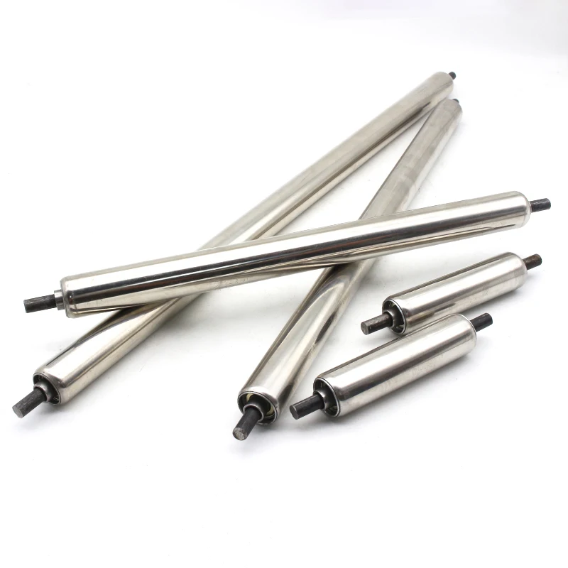 Industrial Conveyor Drum Roller 201 Stainless Steel Galvanized Dia 25 38 50 60mm Custom Length 100mm To 1000mm