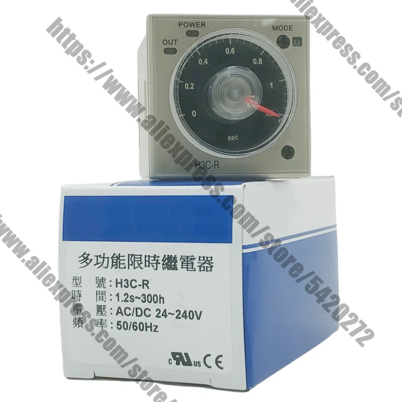 

New H3C-R (H3CR) Multifunctional Time-Limited Relay Controller 220V1 2S To 300H24V-240V