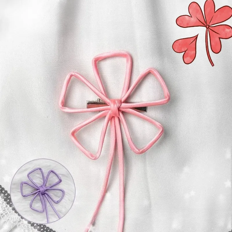 Accessoire de cosplay Anime Rem Ram, pince à cheveux fleurie, violet et rose, accessoires de jeu de rôle, accessoires pour cheveux pour femmes
