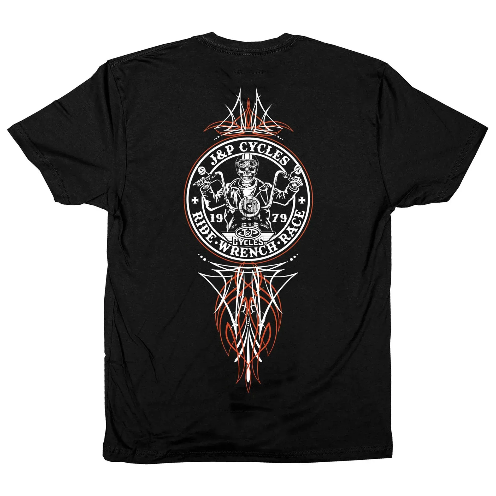 Ride Wrench Race. Skeleton Motorcyclist Rolling Thunder T-Shirt. Summer Cotton O-Neck Short Sleeve Unisex T Shirt New S-3XL