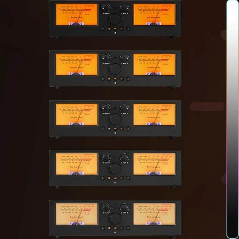 Amplifier/Speaker Manager Select Switcher Audio Speaker Splitter Retro VU Level Meter - view 6