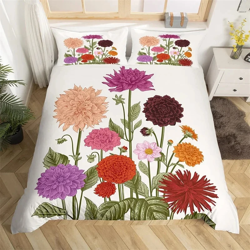 

Пододеяльник с хризантемой, комплект постельного белья с золотой бабочкой, King Twin, микрофибра, цветок, пододеяльник, ботанический пододеяльник