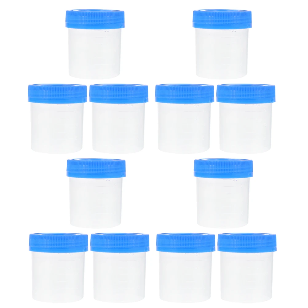 

100 Pcs 40ml Urine Cup Disposable Plastic Pee Cups for Testing Specimen Bottles Liquid Container Medical Sample