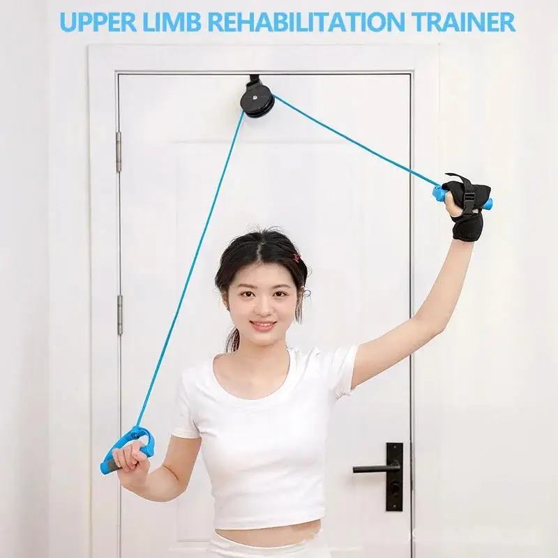 Shoulder Rehabilitation Pulley System Adjustable Stroke Hemiplegia Recovery Trainer,Rotator Cuff Therapy Rope for ElderlyHomeUse