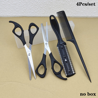 4 PCS Professional Hair Scissors Hairdressing Barber Scissors Thinning Cutting Shears Haircut Hair Style Tool Grooming Supplies