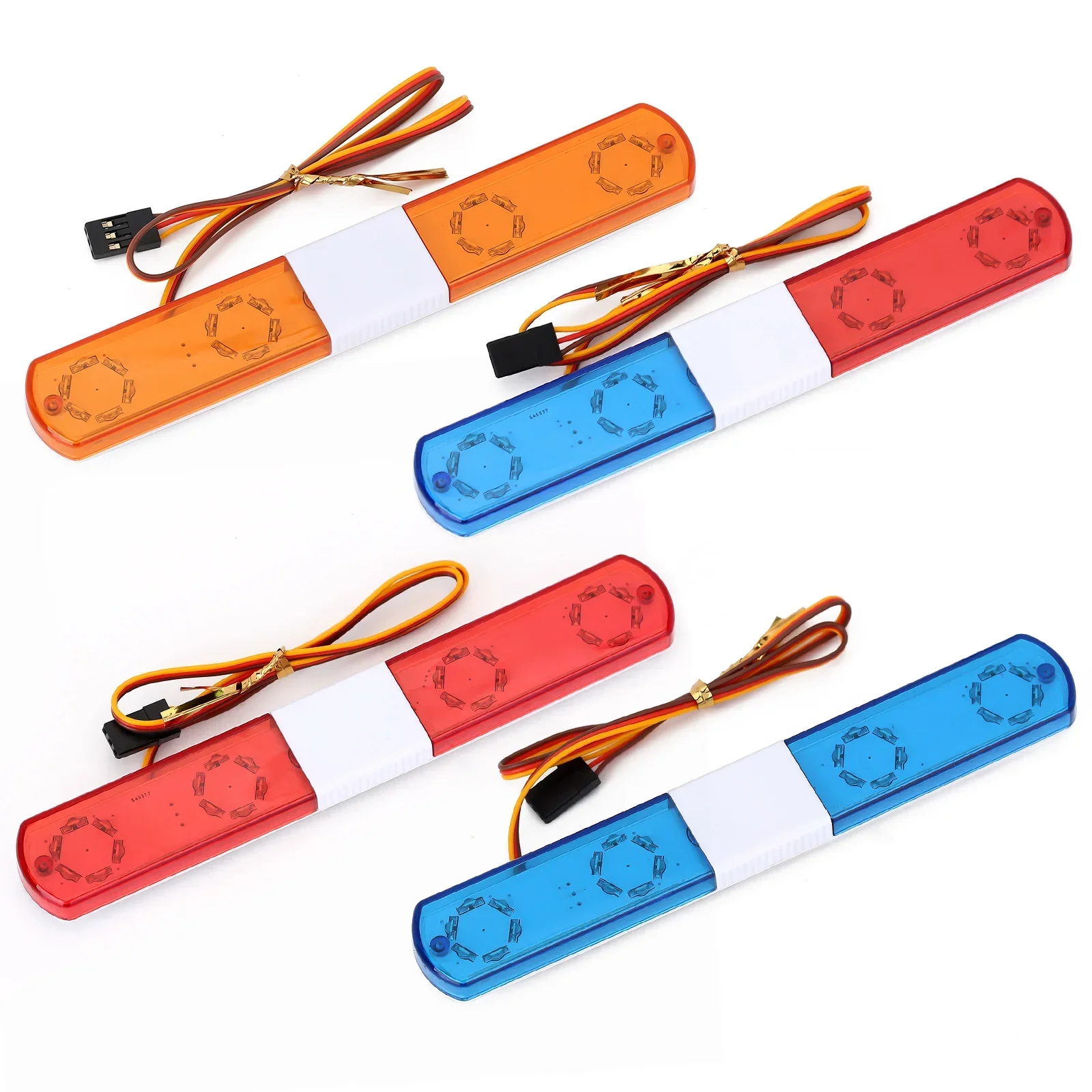 5 Modes 113/143mm RC Police Flash LED Light Bar Alarming Light for 1/14 1/10 HSP Kyosho Tamiya RC Car Accessories