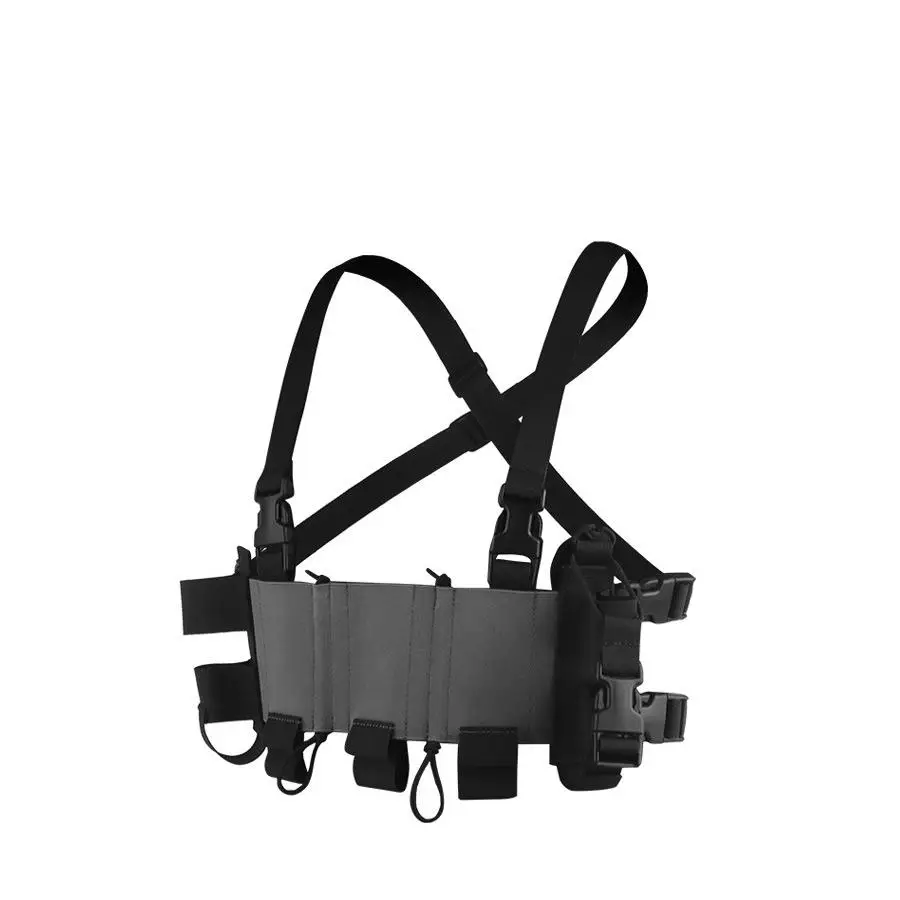 حزام بطن تكتيكي خفيف الوزن ومنخفض الوضوح لركوب الدراجات في الهواء الطلق والمشي لمسافات طويلة والتخييم وحقيبة تخزين محمولة متنوعة #2