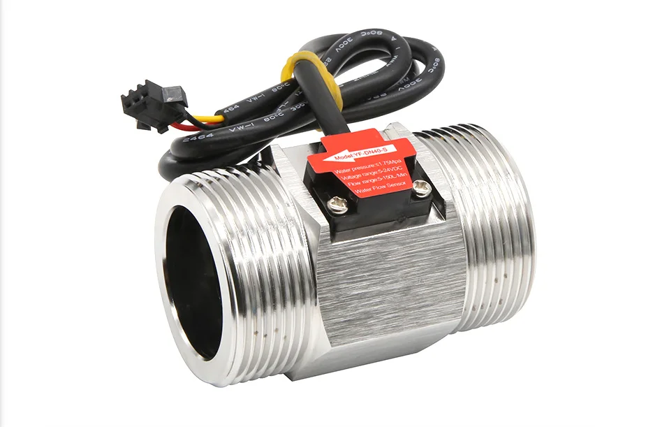 Imagem -02 - Stainless Steel Hall Flow Sensor Sensor de Fluxo de Água Flowmeter Control Liquid Sensor Switch in in in 11 in 1-1 in in