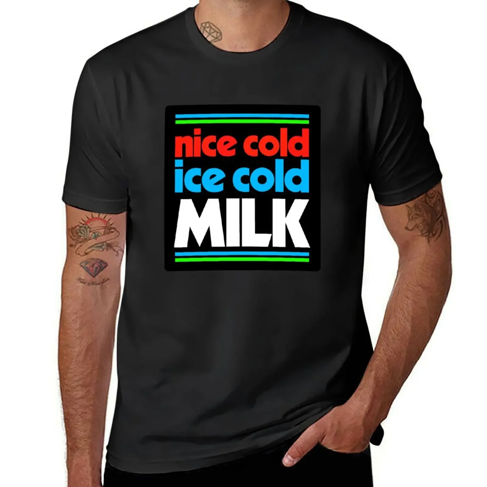 nice cold ice cold milk T-Shirt customizeds summer top fruit of the loom mens t shirts