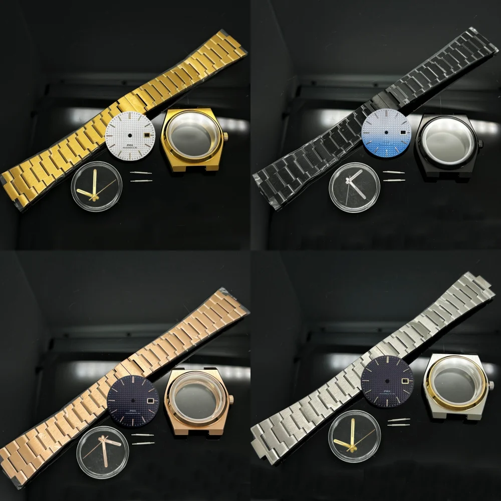 

40mm Sapphire Glass Case Steel Band with 31.8mm Watch Dial Watch Hands Suitable for PRX Super Player NH35 NH36/4R/7S Movement